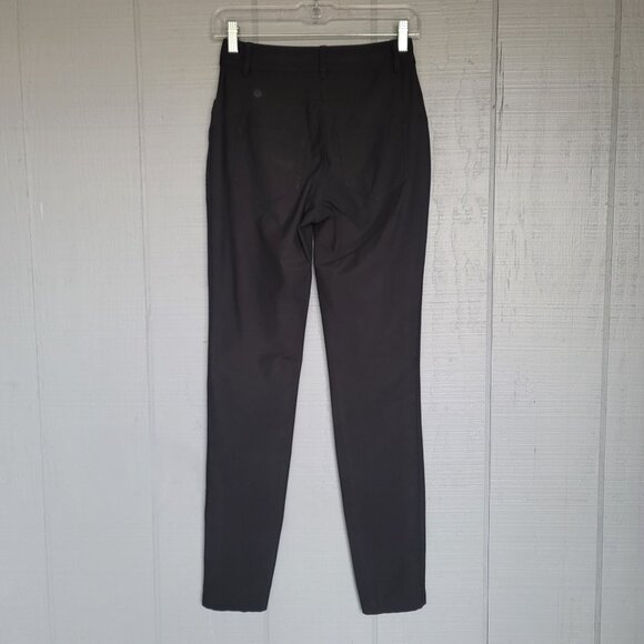 Lululemon City Sleek 5 Pocket Black Straight-Leg Pants Trousers. Size 2 - Picture 2 of 7